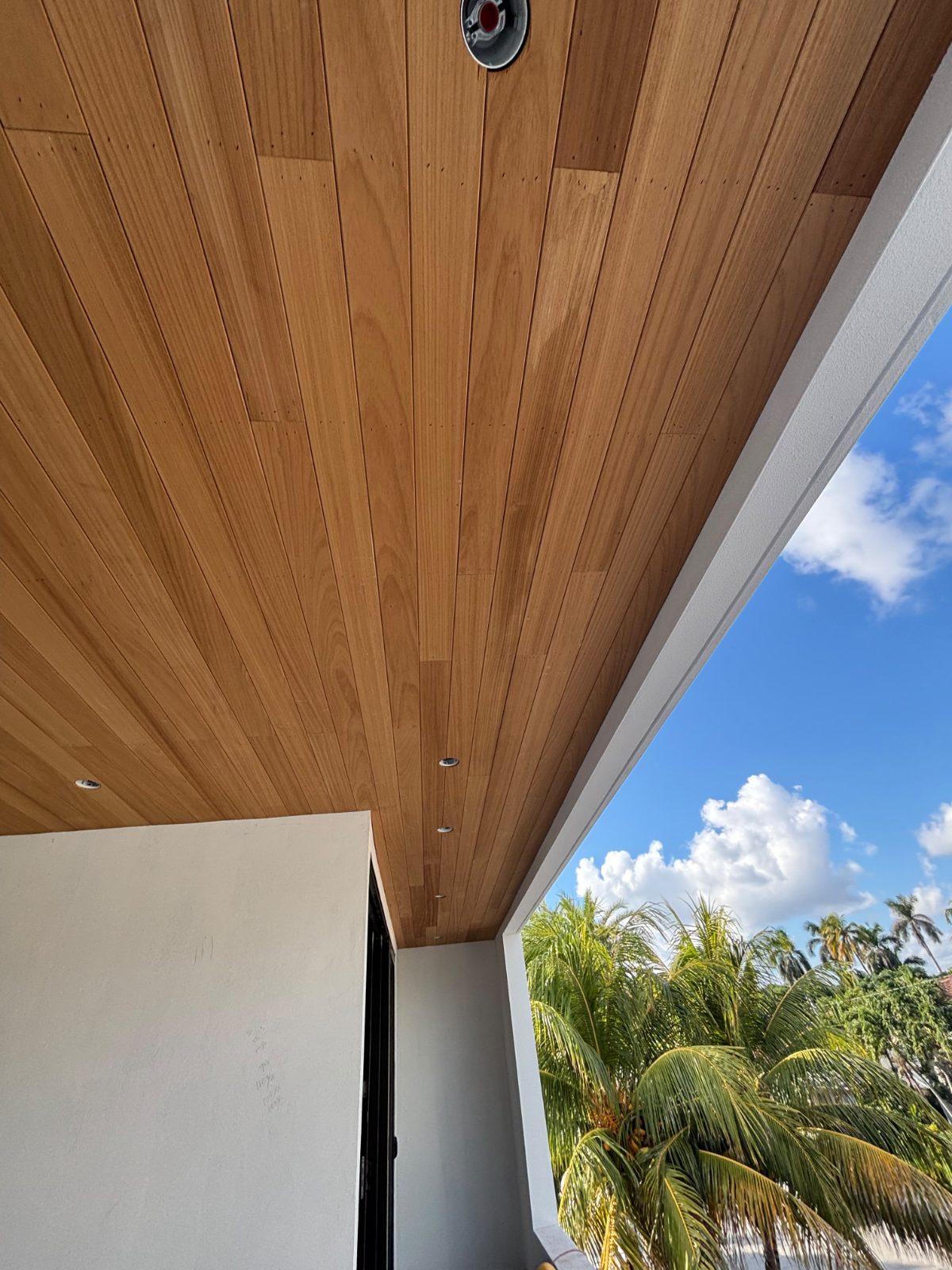 Custom wood ceiling and finish work